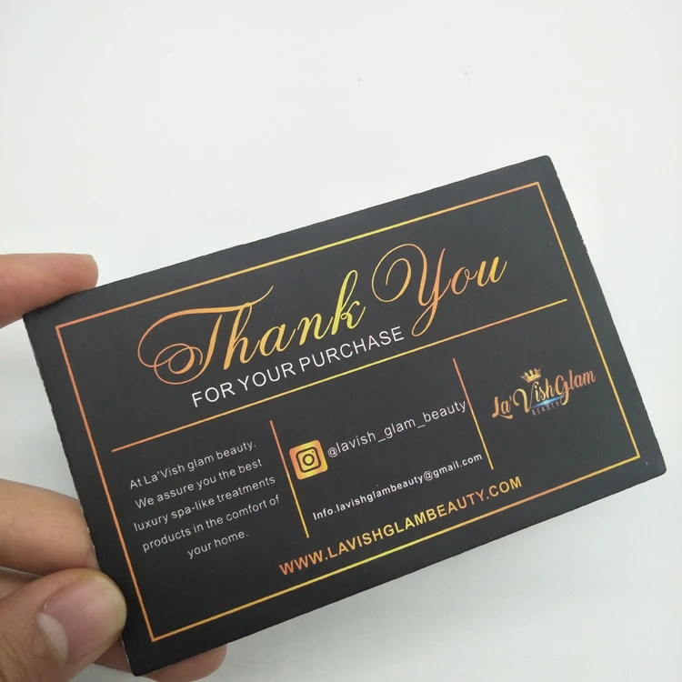High Quality Customized Business Paper Card Printing / Greeting Thank You Postcard