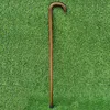 One-piece braided brown solid wood cane