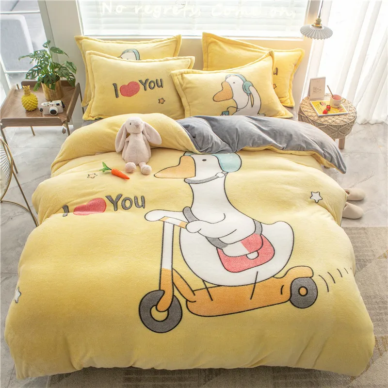 Kaerfu Wholesale Cartoon Sale Luxury Plush Fur Quilt Cover Bedding Set For Girls Boys Buy Wholesale Luxury Quilt Cover Quilt Cover For Girls Boys Cartoon Quilt Cover Product On Alibaba Com