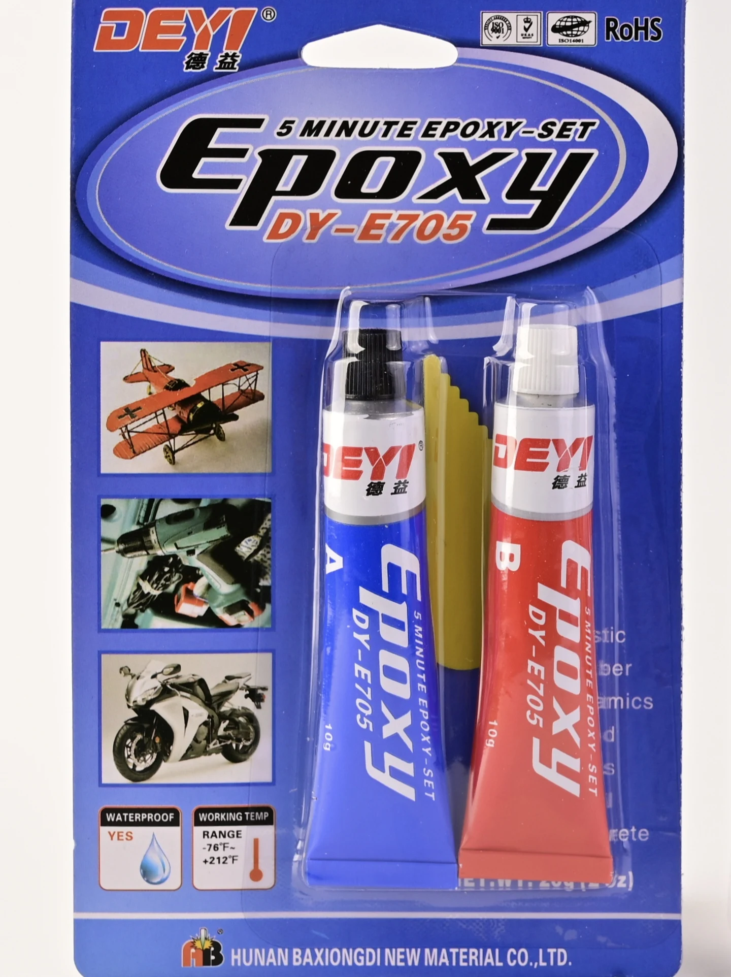 DEYI-E705 3 Hours Cure Time 5kg High Temperature Resistance Structural Epoxy Adhesive AB Glue