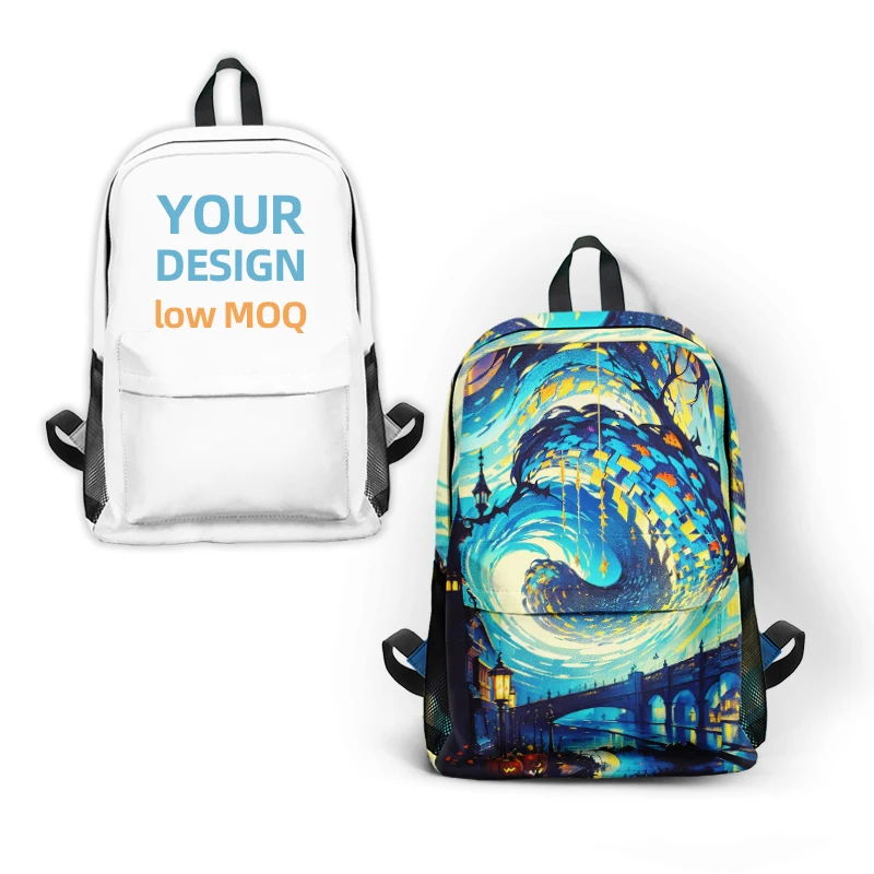 Zaino scolastico di alta qualità da donna con stampa alla moda, grande capacità, logo, personalizzabile con il tuo modello._voghion.com