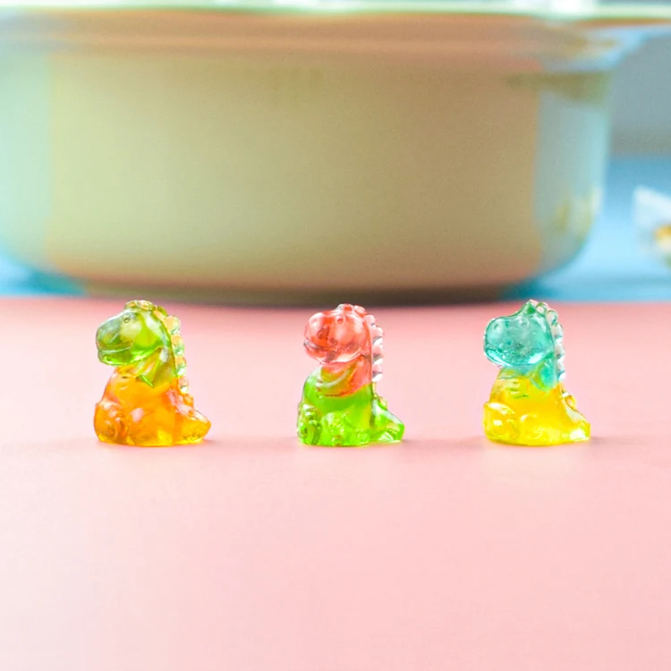 4D Sweets Dinosaur with Sandwich Gummy Candies Manufacturers Wholesale Chewy Candy Fruit Toy Gummy Candy