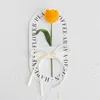 Fat tulip orange-free transparent handbag