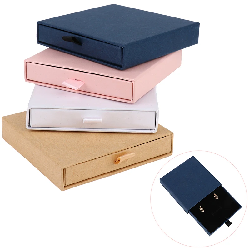 Оптовая продажа жесткая картонная скользящая бумага маленькая Подарочная коробка с логотипом на заказ ящик для упаковки ювелирных