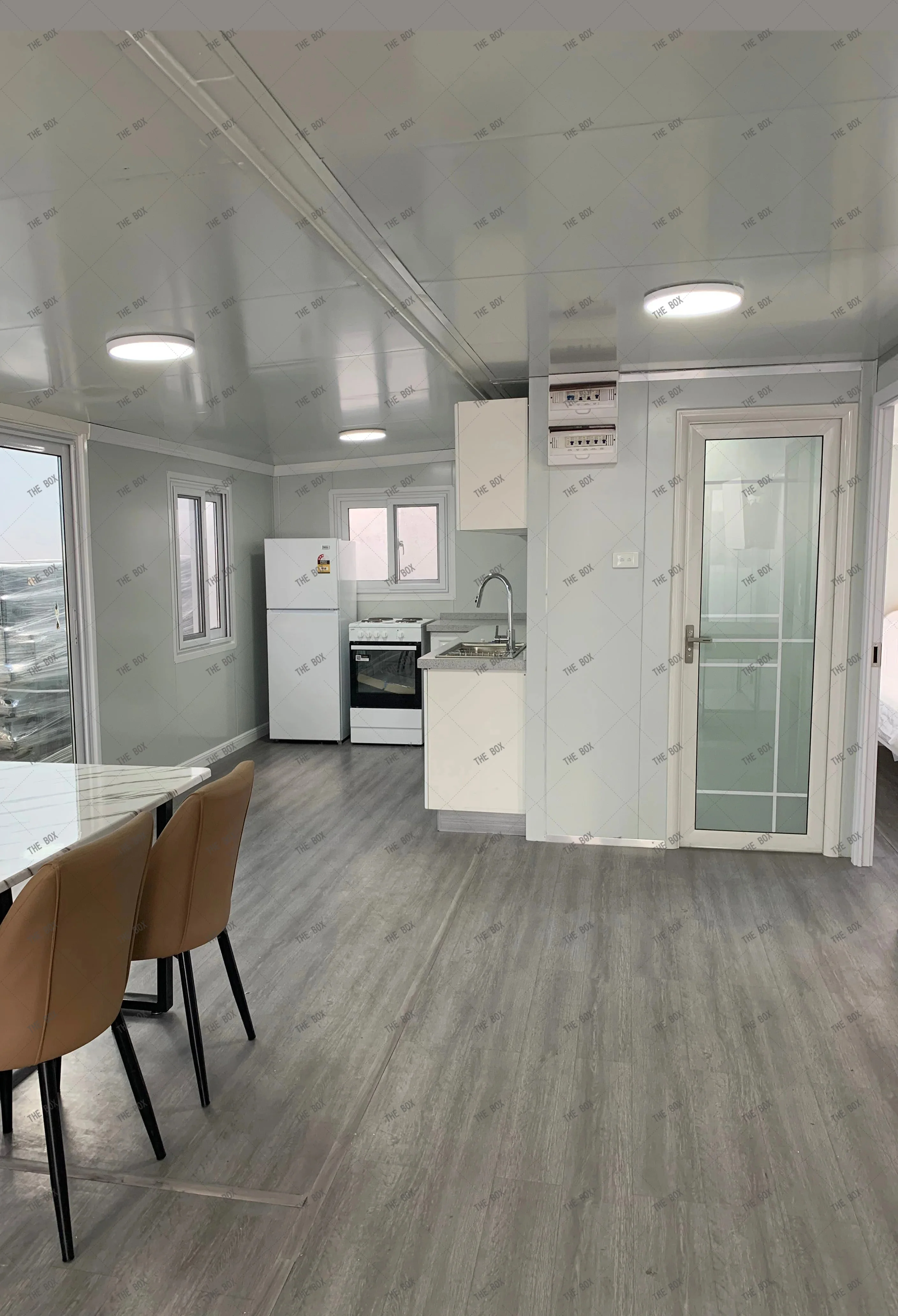 Modern Bathroom Prefabricated Homes 20 Ft 40ft Expandable Container