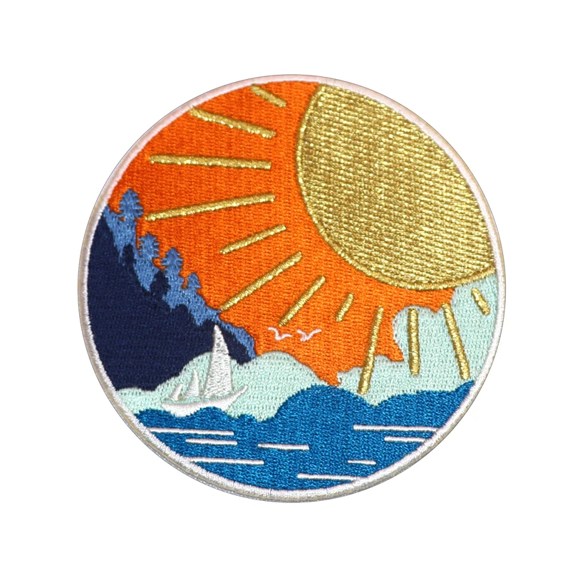 Custom Embroidered Embroidery Patch Iron on Clothing Designer Patches