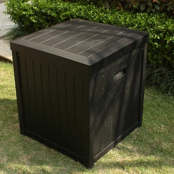 Waterproof Uv Resistant Deck Box  30 Gallon Outdoor Storage Box For Garden Patio