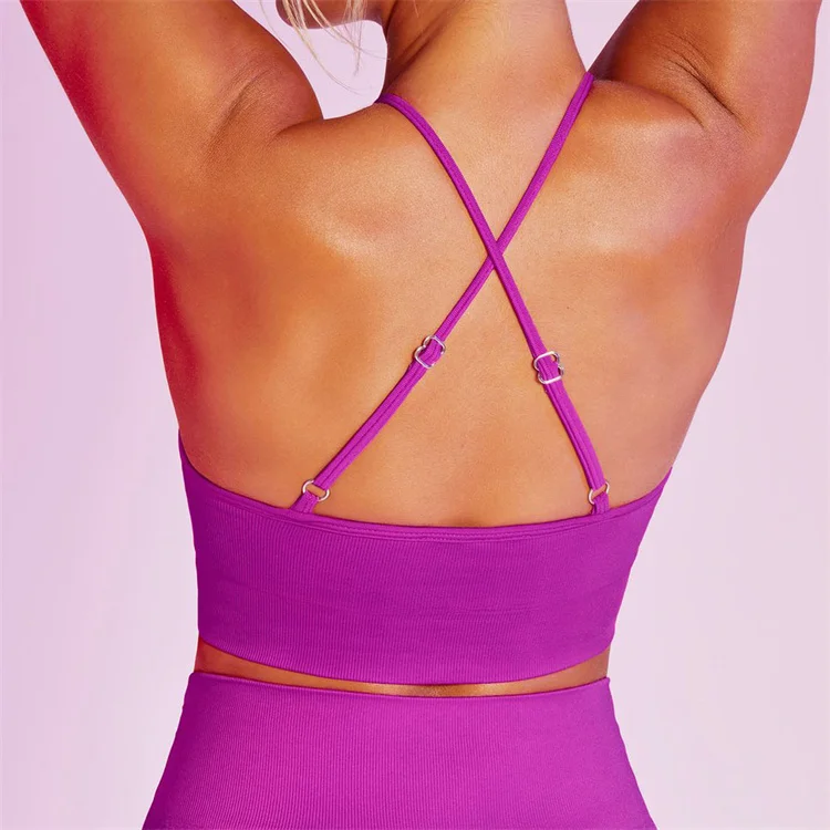 Custom Seamless Athletic Fitness Workout Wear Sports Activewear Women Yoga Pant And Bra 6 Piece