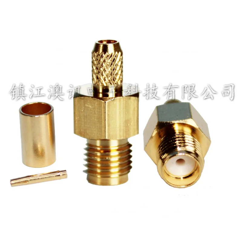 product factory sma c k2 rf connector all copper gold plated female sma connector for wholesale-2