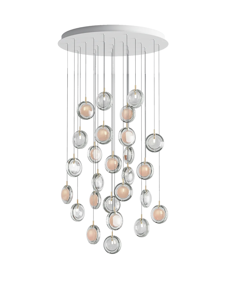Custom High Ceilling Villa Staircase LED Lighting Long Hanging Lamp Decoration chandelier Lights Commercial Hall Pendant Light