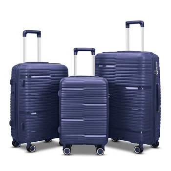 New Advanced  Travel PP luggage Sets trolley suitcase spinner wheels carry on luggage checked in bag 20 24 28 inch