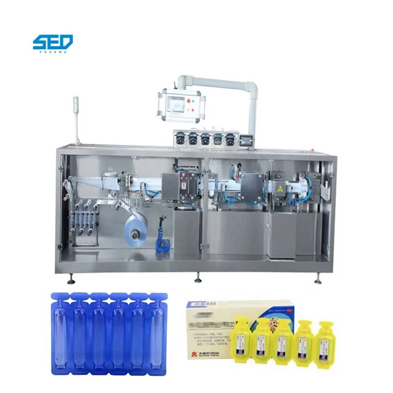 Automatic 5ml 10ml 30ml Plastic Ampoule Bottle Sealing Liquid Filling Machine