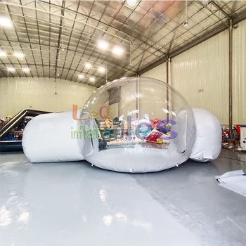 Factory Price Comfortable Two Rooms Inflatable Bubble Tent With Bedroom Bathroom Inflatable Bubble Tent for Outdoor Camping