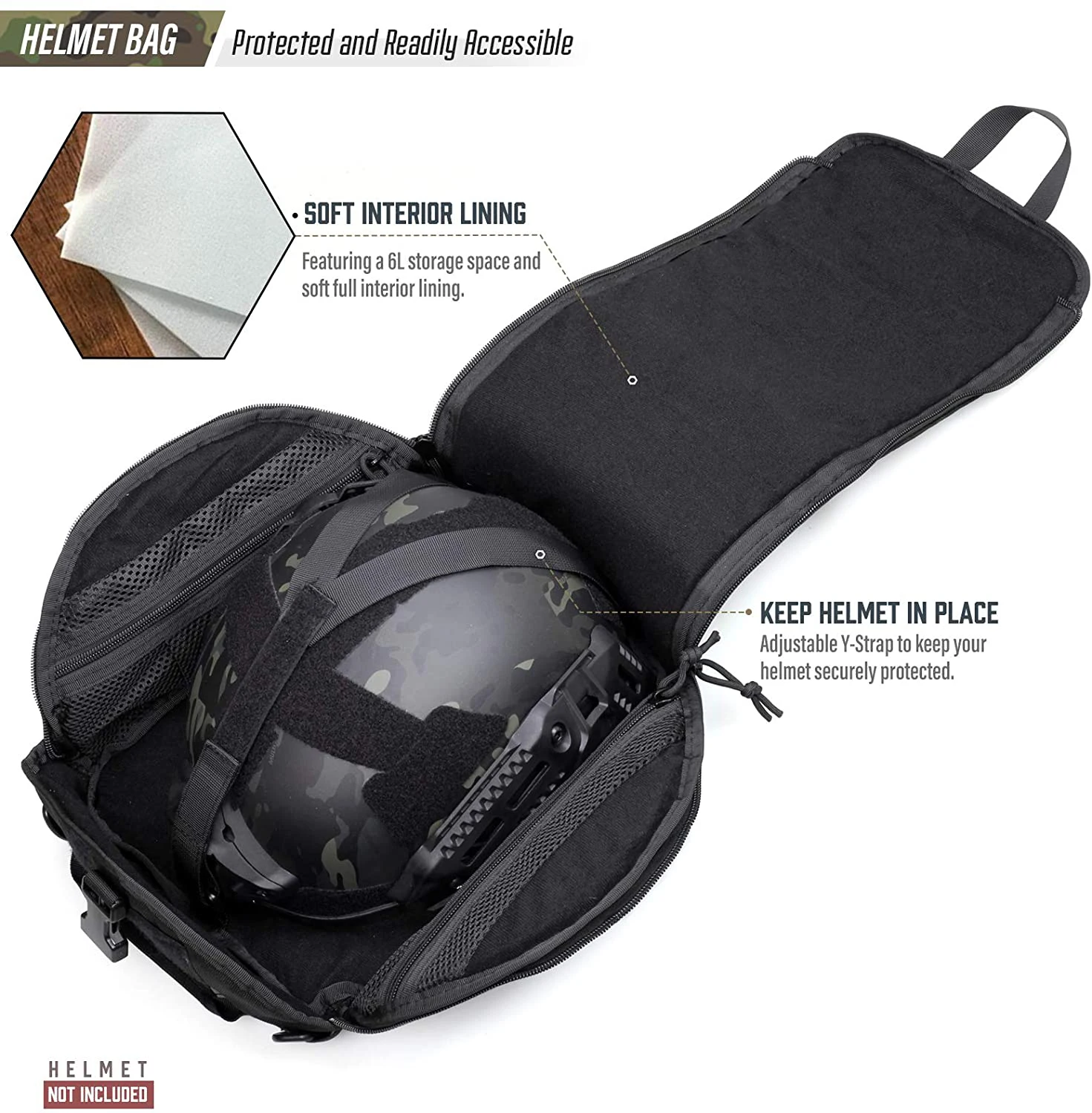 Sac tactique Kombat Tactical Hex-Stop Molle 28L - SD-Equipements