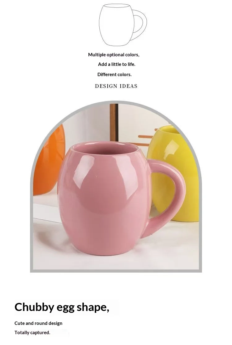 Business Customized Mug with Large Capacity and Belly, logo Printable Ceramic Cup preview 3