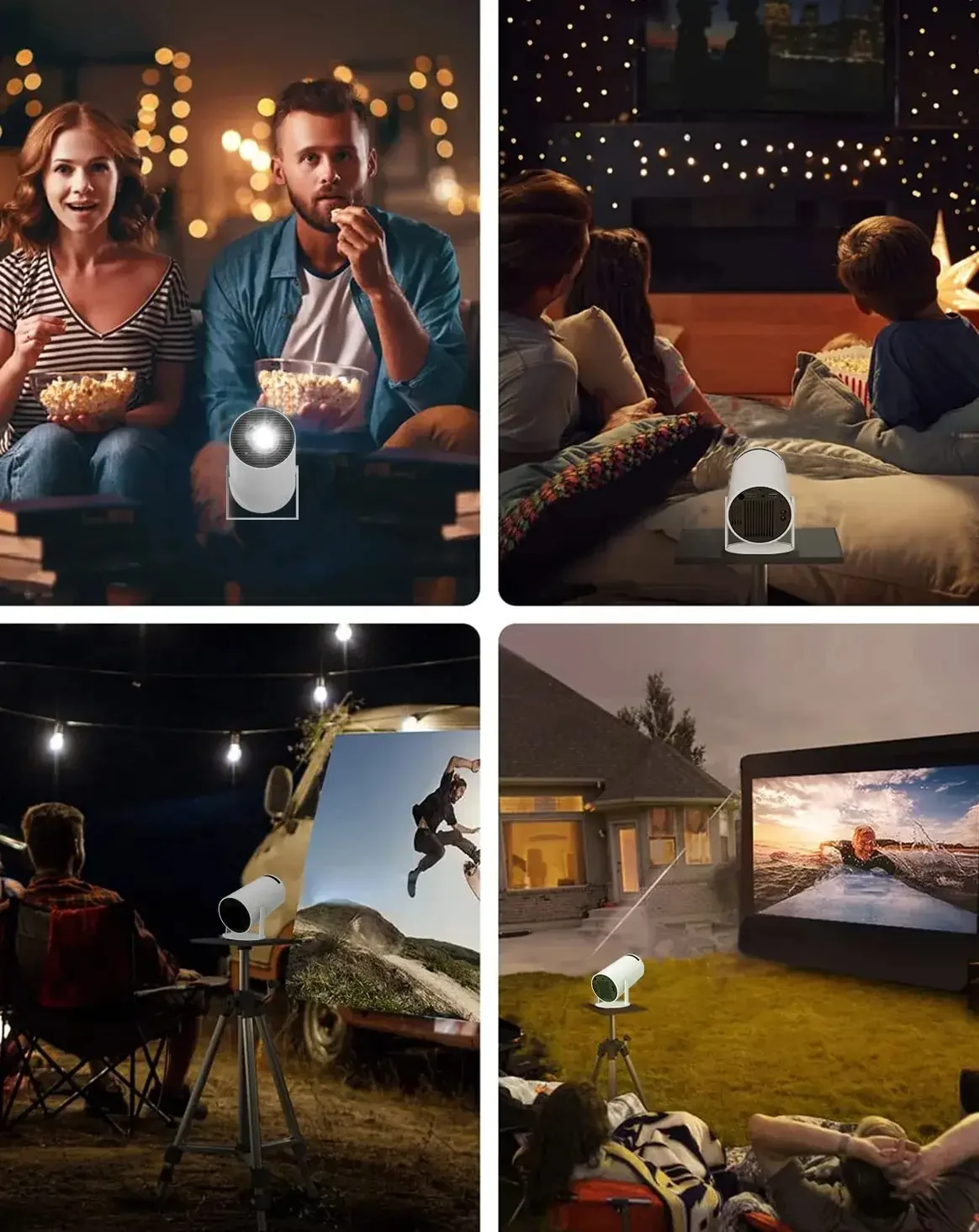 Buyzco Hy300 4K Android 11 Mini Projector - Portable & Bright