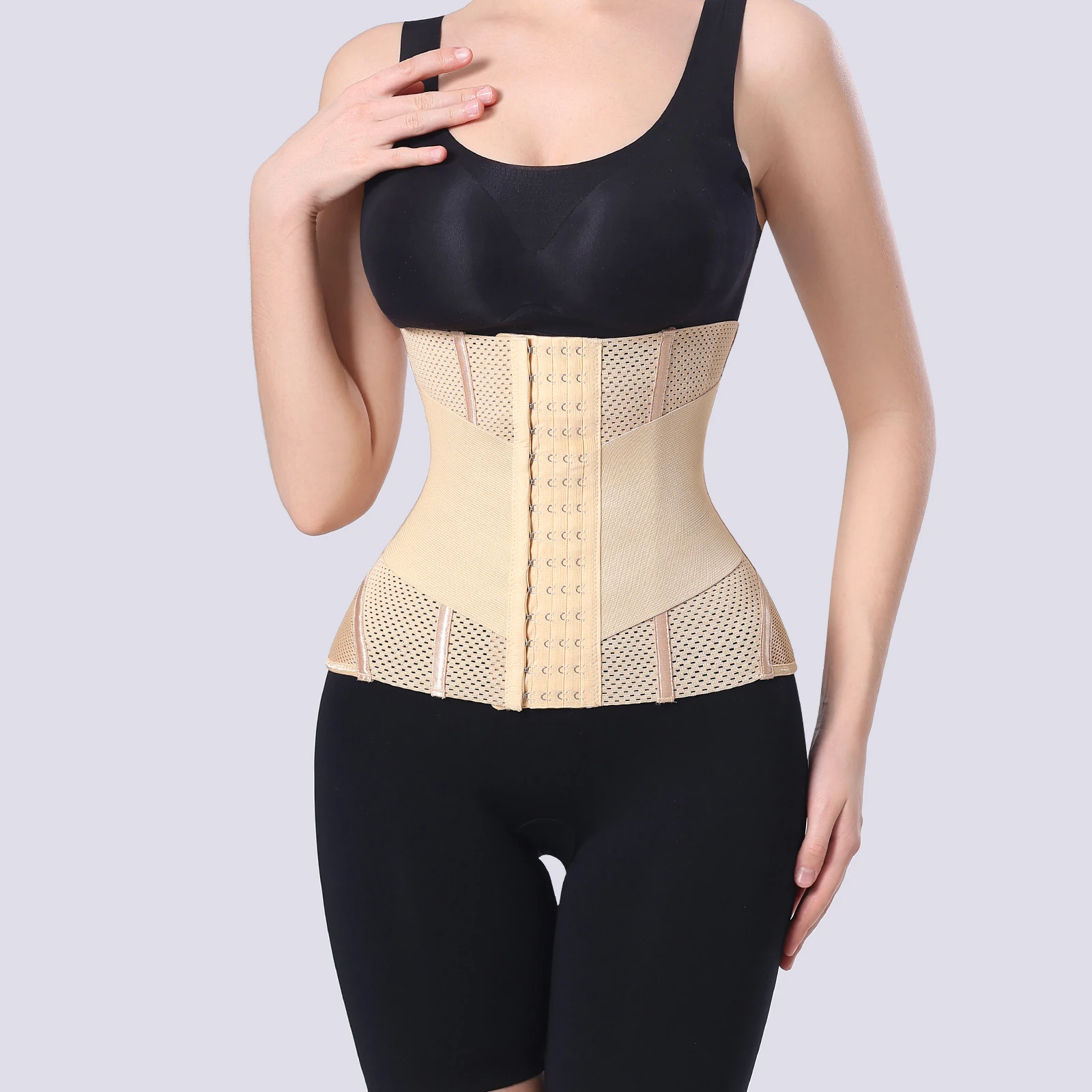 Waist Cincher Trimmer Belt Double Trimmer Shaping Wrap Girdle Full Body Corset Waist Trainer Shaperwear Tummy Control Shaper factory