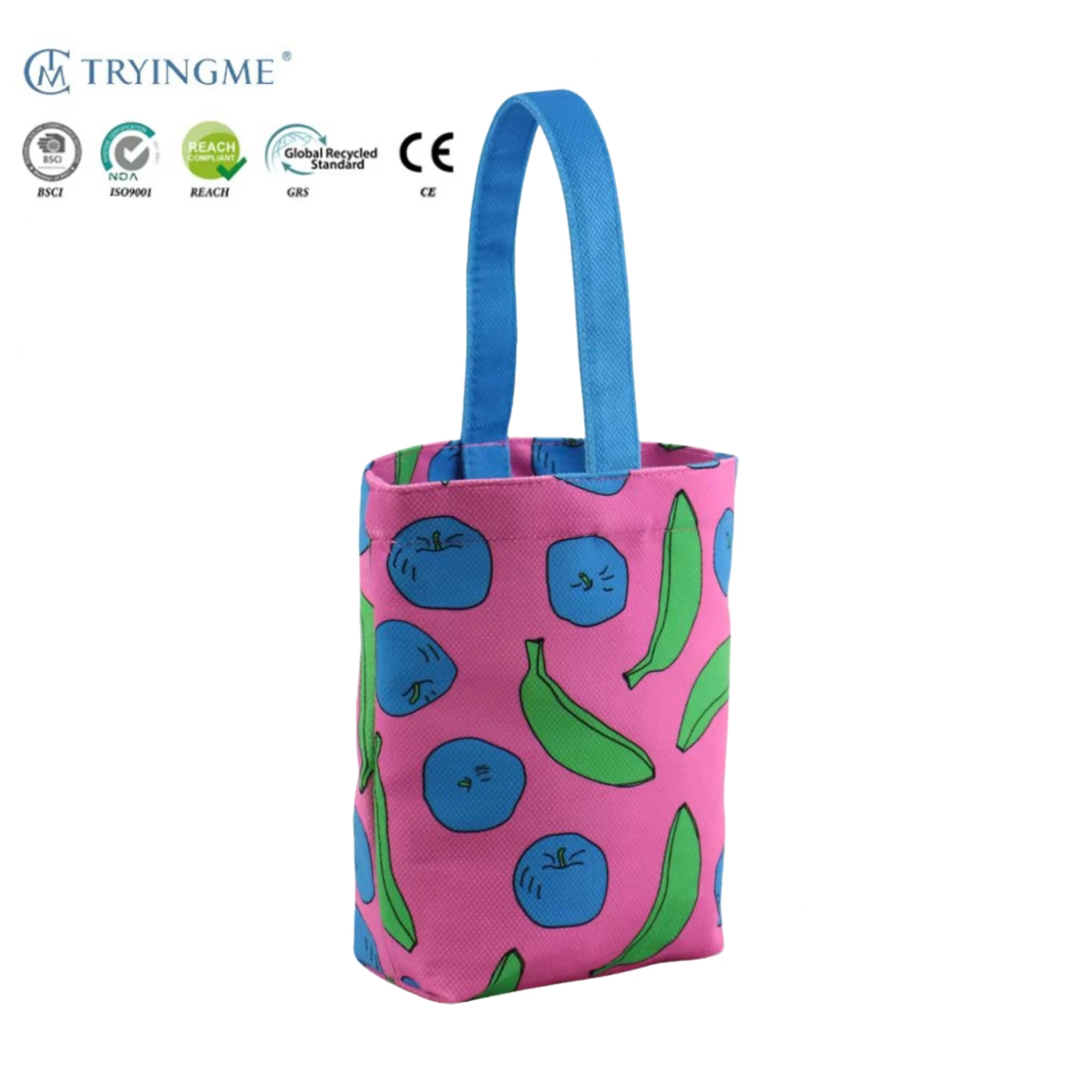 Eco Friendly Reusable Heavy Duty Folding Shopping Bag Velvet Tote Bag With Custom Printed Logo