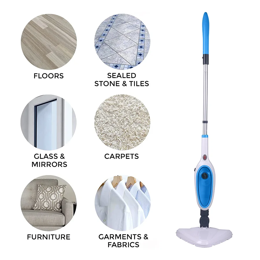 Home 4 in 1 Handheld Temperature Electric Carpet Floor Steam Mop Cleaner