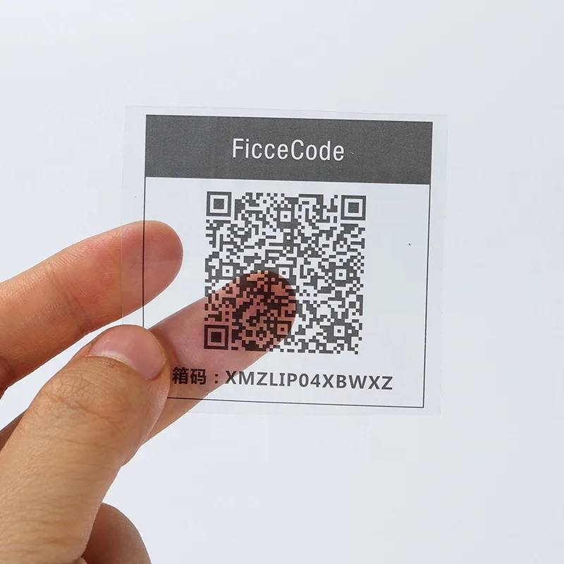 QTY 1000] CUSTOM PRINTED QR CODE LABELS -1 INCH SQUARE-DURABLE
