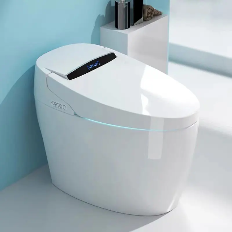 7002 Automatic Ceramic Self Cleaning Bathroom Intelligent Toilet Sanitary Ware Commodes WC Smart Bidet Toilet