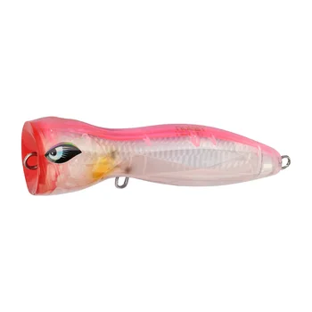 NOEBY Offshore Inshore Fishing Popping Lures 140mm/62g Deep-cupped Face Crystal Armor Popper Lures for Big Game Fishing – Popper – view 4
