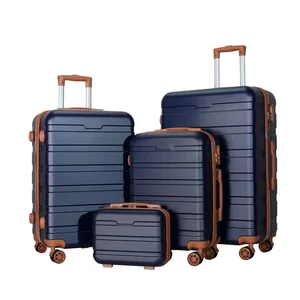 High Quality ABS 3-Piece Classic Waterproof Eco-Friendly Luggage Set Lightweight