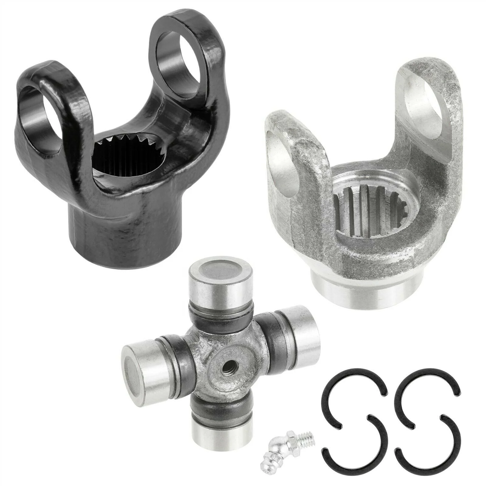 thumbnail interactive-video image 1 of Caltric Front Propeller Shaft Yoke W/ U-Joints - Polaris Ranger 500 4x4 EFI 2010 - Steel 1 of 4