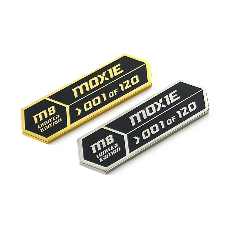 Source Gold Plated Solid Brass Metallic Brand Logo Nameplate Metal Alloy  Nameplates for Bag Backpack on m.