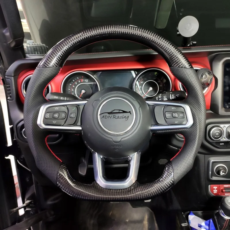 Custom Carbon Fiber Steering Wheel For Jeep Jl Wrangler/gladiator 2018