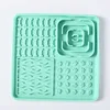Small green pet slow food mat