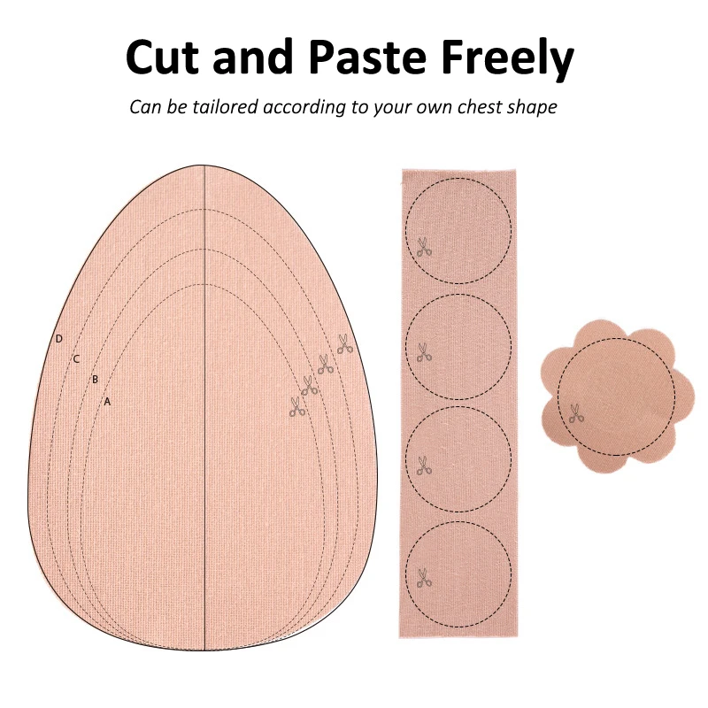 Mei Xiao Ti Lightweight Invisible Breathable Sexy Nipple Cover Stretched Soft Skin-friendly Push up Breast Lift Sticky Boob Tape