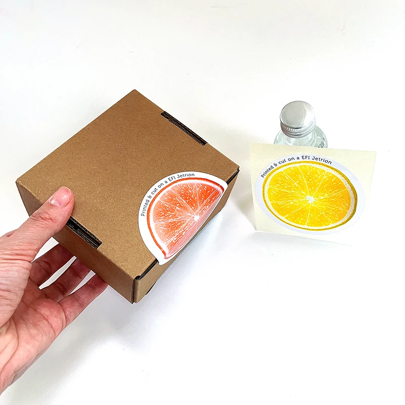 Wholesale Custom Round Waterproof Food Private Label Fruit Labels Bottle Glass Jar Adhesive Circle Sticker Label