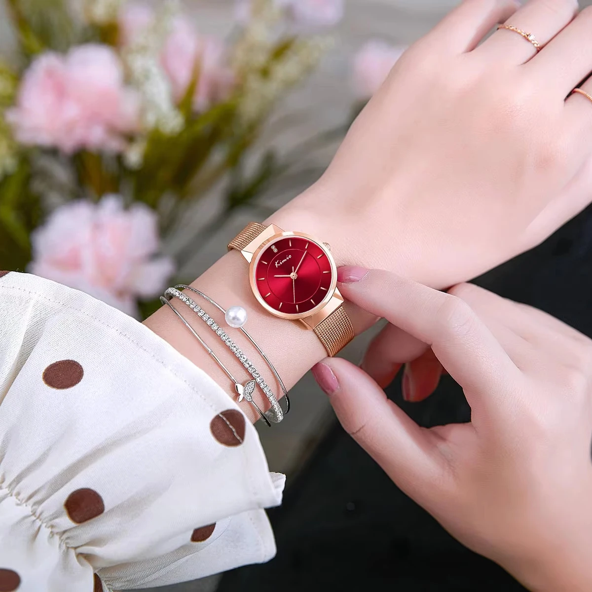 KIMIO Watch Fashion Japan Movement Quartz Watches for Women
