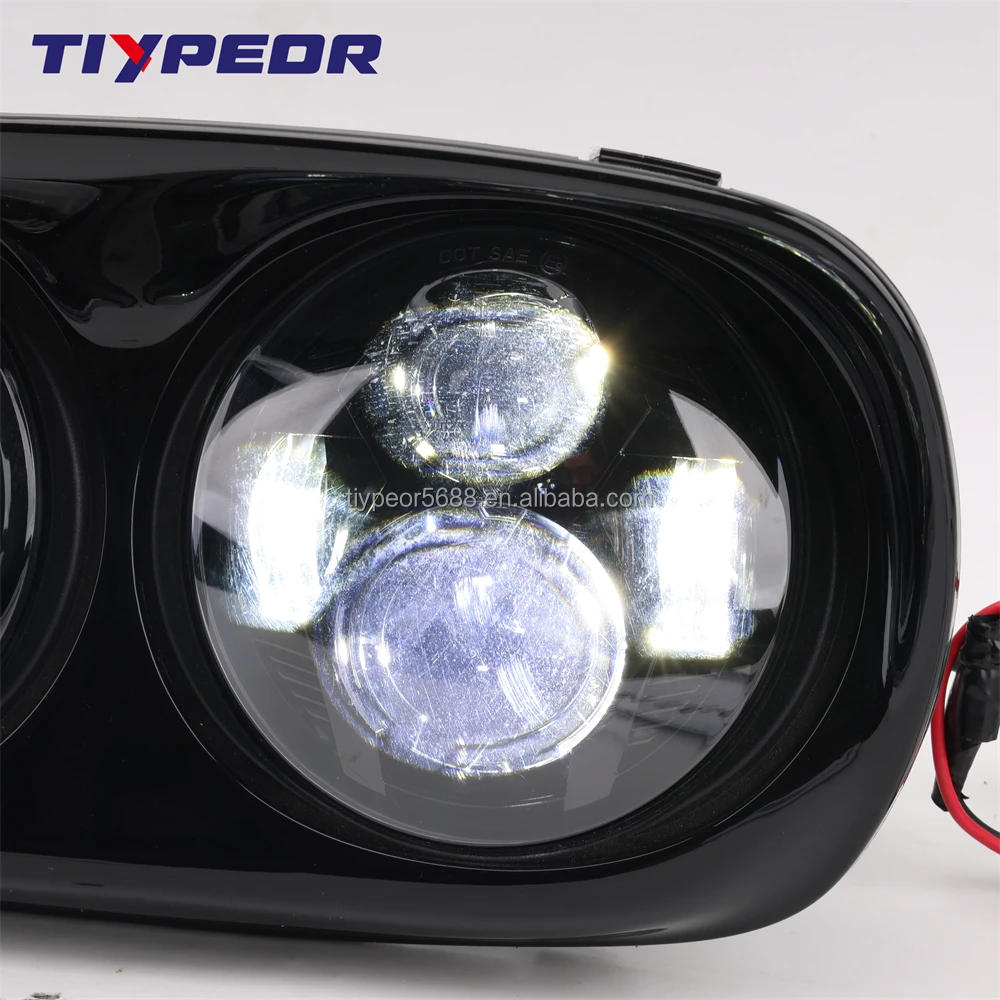 low beam motorcycle headlights for harley road glide 1998 2013 led headlights-10
