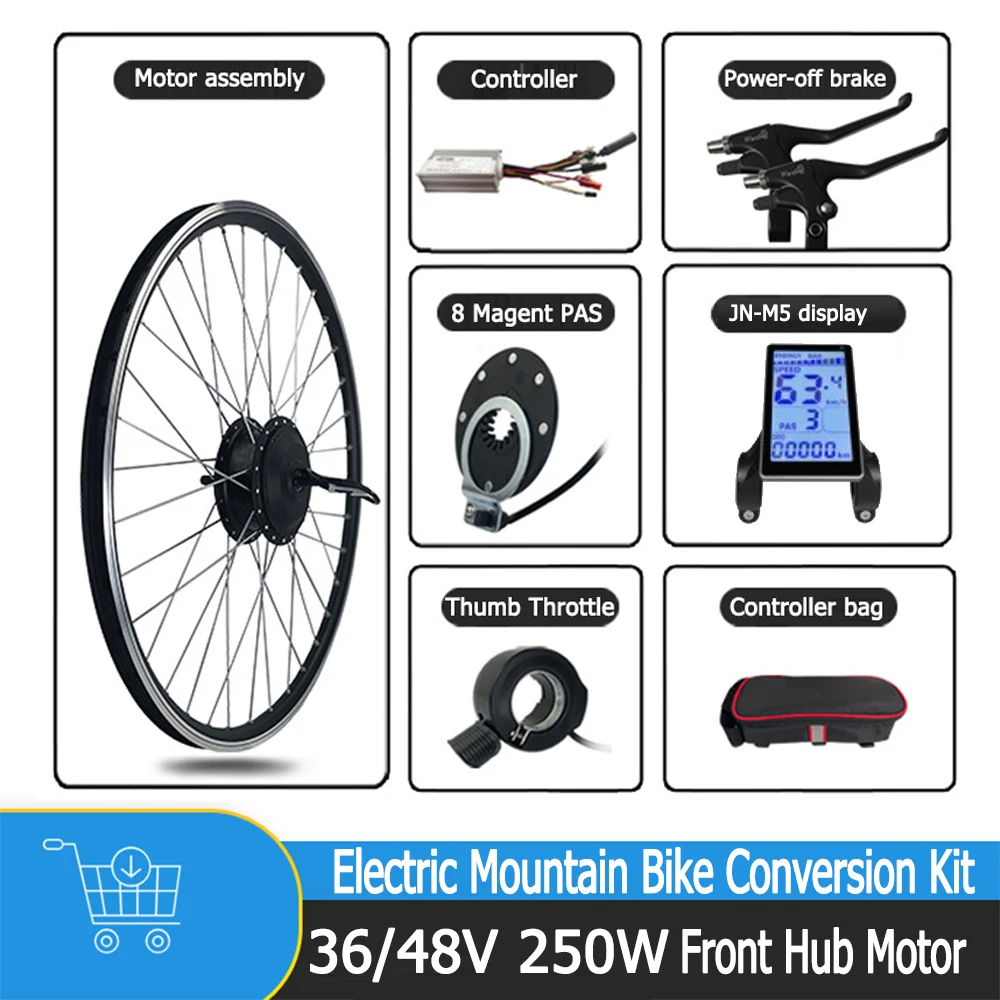 24 electric bicycle conversion kit FONSOLUM Motor Kit, 24V 250W E-Bike Kit, Electric Bicycle Retrofit w/Brushed Controller, DIY Powerful Electric Scooter Motor Chain Drive Convert for 16-28''Wheel : Sports & Outdoors 35mph or 25mph 48V 500W 42km/H 24" 26"