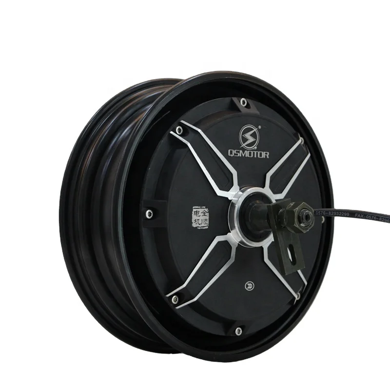 QS Motor 3000W BLDC Single Shaft Hub Motor 205 50H V3 In-Wheel  Motor for Electric Scooter DC Brushless Commutation