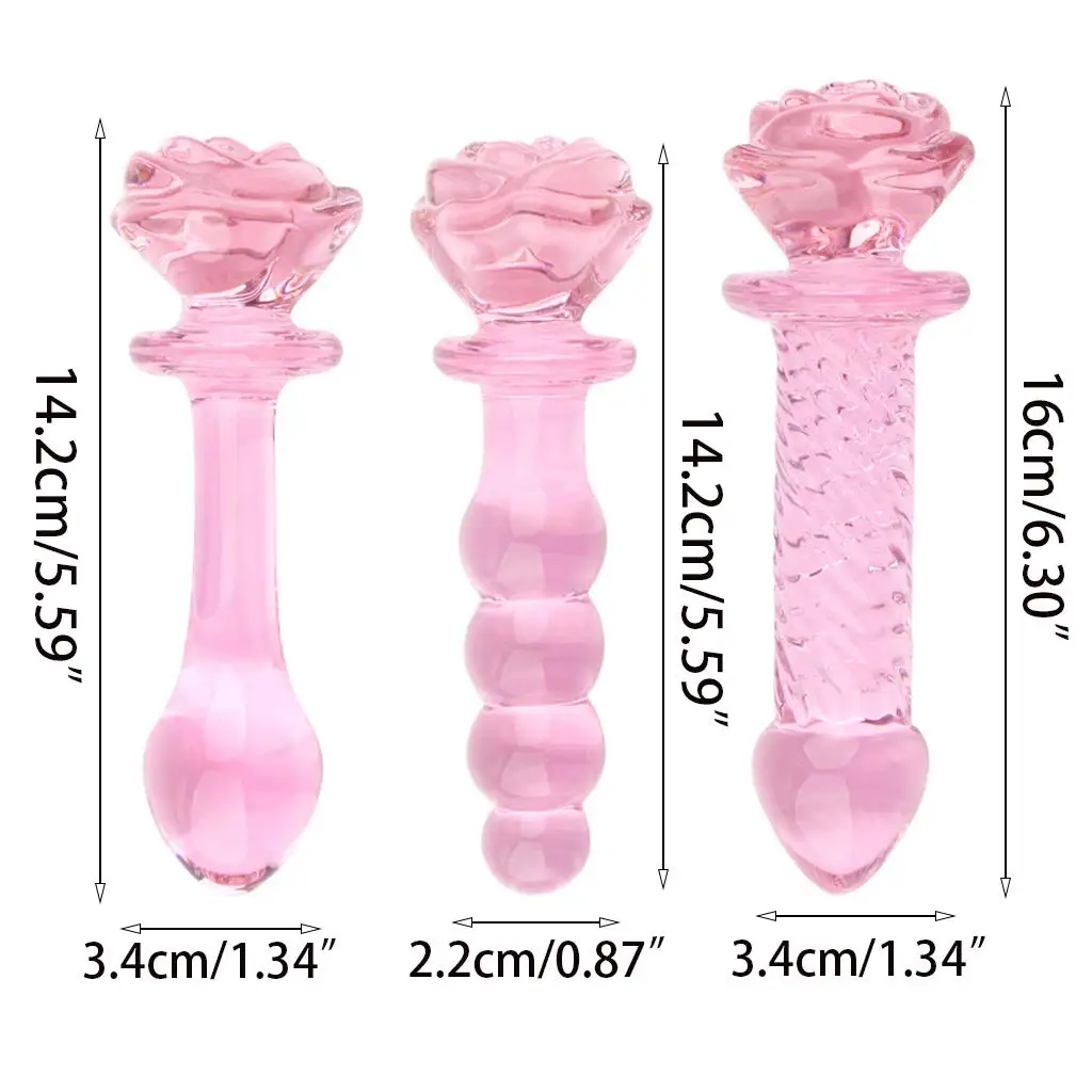 G-Punkt und Anus Dehnungs-Plugs Vagina Anale Stimulation Erotikspielzeug  Kristall Rosa Rosenblte Glas Dildo Anal Butt Plug fr Frauen| Alibaba.com