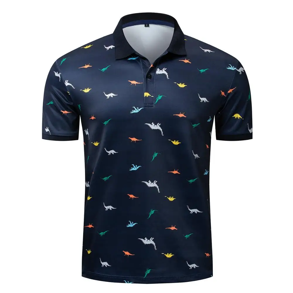 polo shirt with dinosaur logo