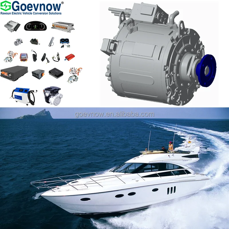 Rawsuns Electric boat conversion kit acmotor 70130Kw RDD1000 for boat
