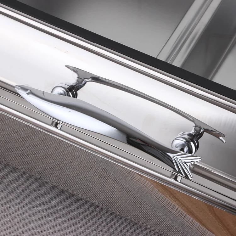 NEW Style Round Shape Buffet Equipment Stainless Steel Electric Heating Meal Stove Food Warmers Buffet Chafing Dish_1