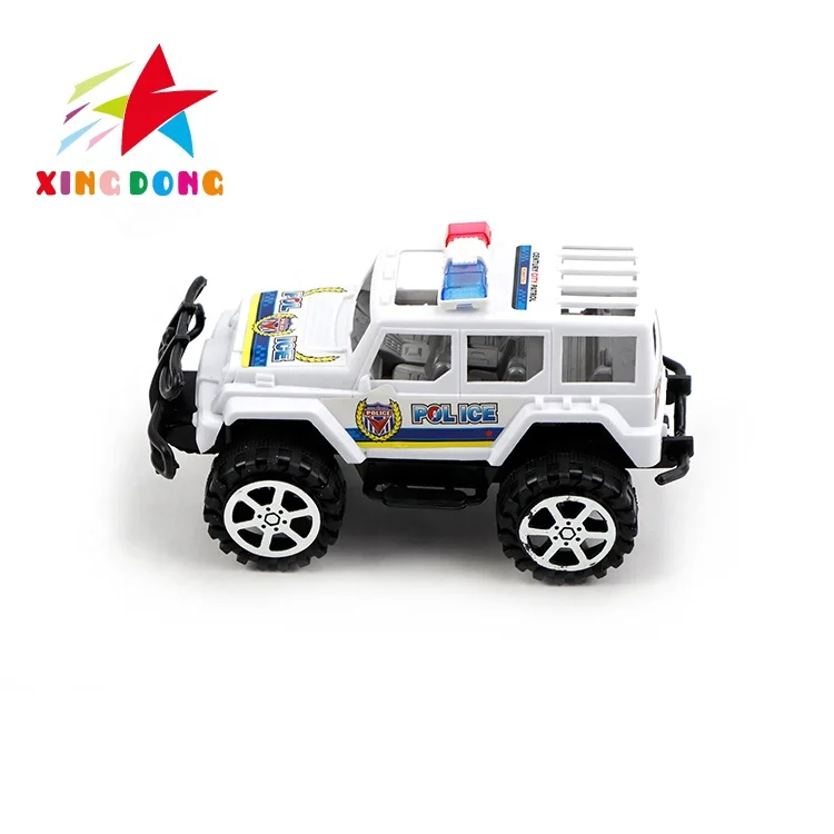 Police car Cheap small plastic toys friction car