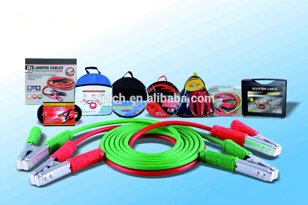 Super Heavy Duty 600 Amp 6 Gauge No Tangle Battery Booster Cables 12