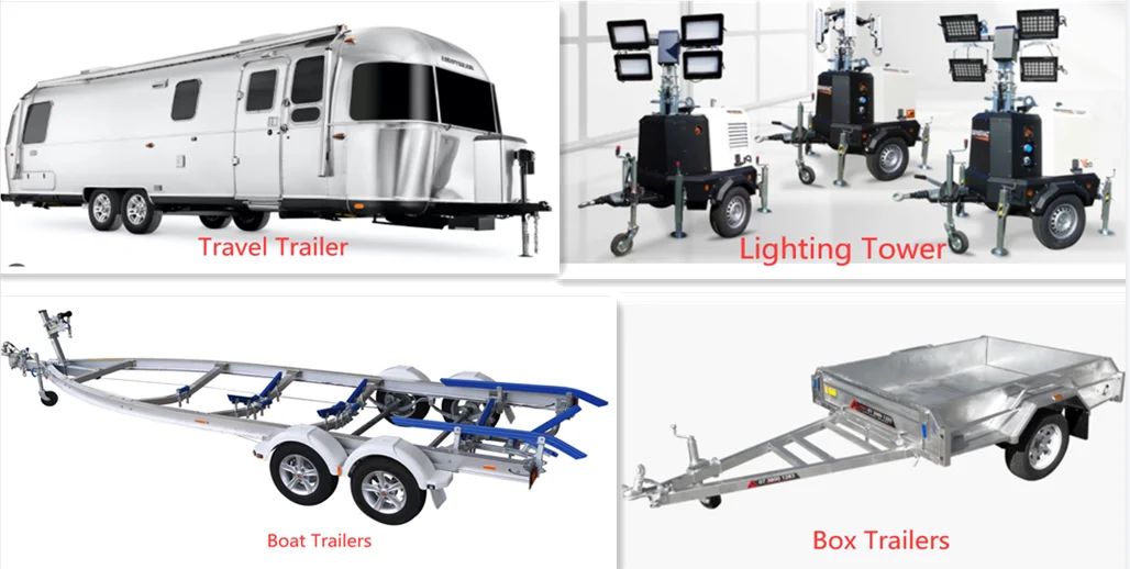 Utility Trailer Axle Small 5200 Lbs Trailer Axle Spare Parts For