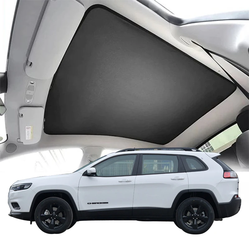 Car Shades Set Parasole Per Portiere Posteriori Per Jeep Renegade 5-Porte 2015+ - Protezione Solare 100%, Fissaggio Con Clip, Fai Da Te