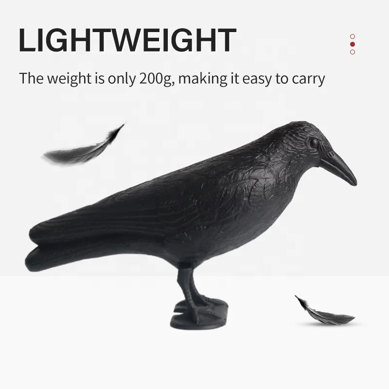3D Animal Target Simulation Crow Bow and Arrow Hunting Training Decoy PE Scaring Birds Garden Decoration Archery Accessories