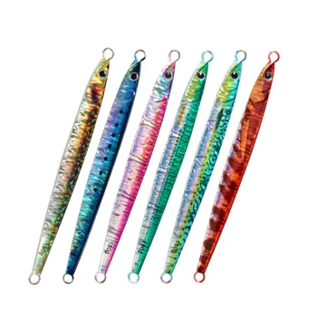 Lure Bait TK Fast-Sinking Metal Plate Noctilucent UV Lead Fish 150g 180g Sea Boat Fishing Tuna Squid Red Yellow Hard Bait No – Metal Jig – view 2