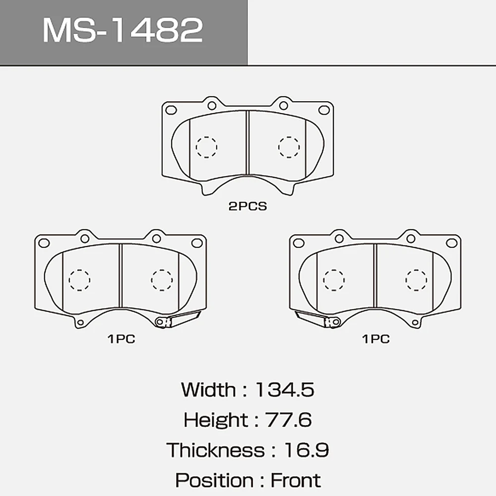 Masuma Ms-1482 Wholesale Japanese Auto Parts Ceramic Disc Car Brake ...