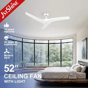 1stshine Ceiling Fan Wholesalers Plastic White Blades 52 Inches Inverter Adjustable Ceiling Fan with Remote