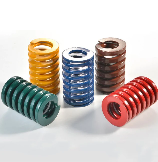 Силовая пружина высокопрочная устойчивая к высоким температурам прямоугольная плоская проволока синяя компрессионная